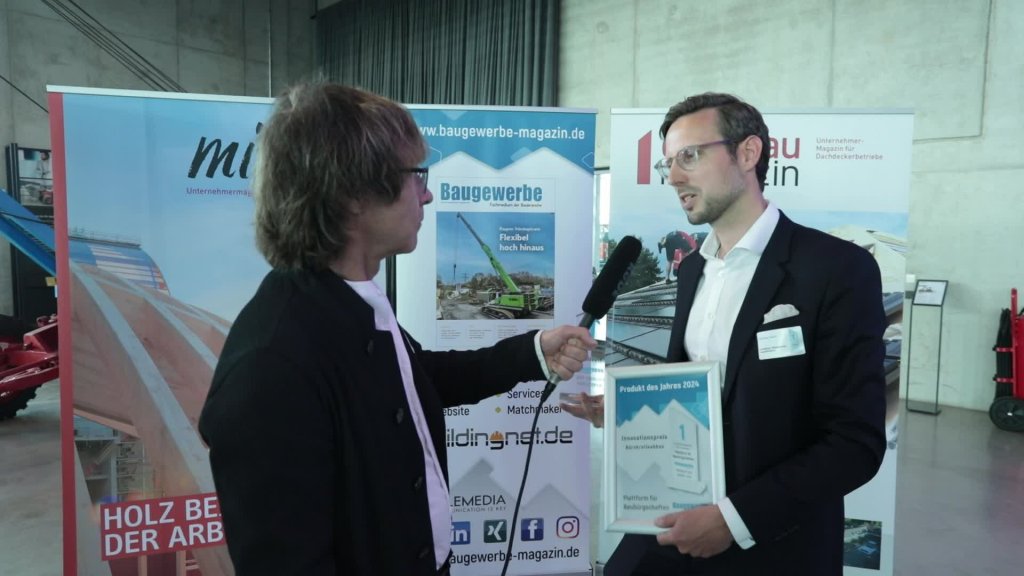 Video-Interview Trustlog - Baugewerbe Produkte des Jahres 2024